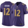 Ravens #12 Anthony Brown Purple Jersey