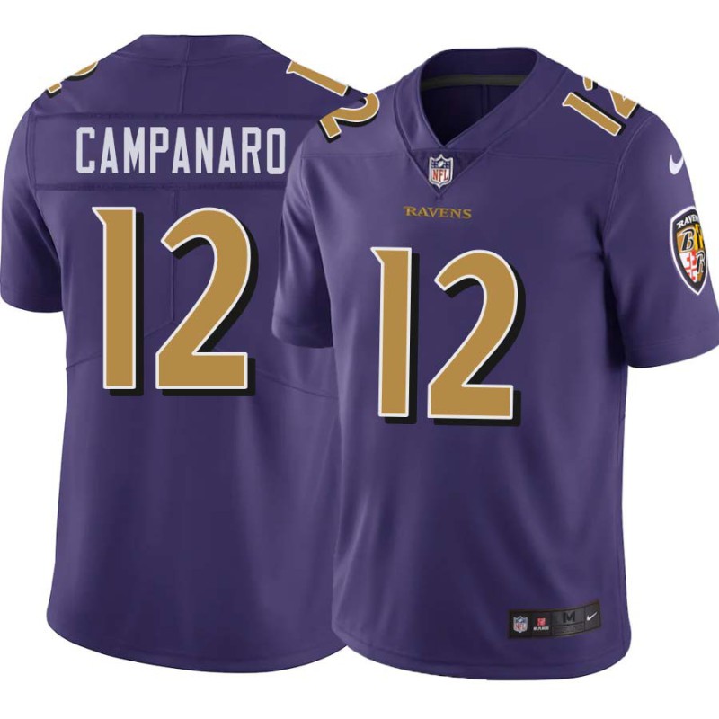 Ravens #12 Michael Campanaro Purple Jersey