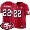 49ers #22 Joel Williams SF Patch Jersey -Red2