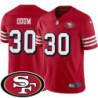 49ers #30 George Odum SF Patch Jersey -Red2