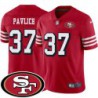 49ers #37 Charles Pavlich SF Patch Jersey -Red2