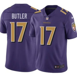 Ravens #17 Jeremy Butler Purple Jersey