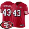 49ers #43 Darqueze Dennard SF Patch Jersey -Red2