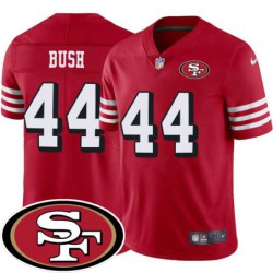 49ers #44 Steve Bush SF Patch Jersey -Red2