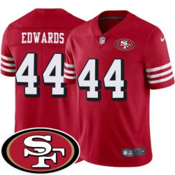 49ers #44 Marc Edwards SF Patch Jersey -Red2