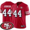 49ers #44 Charles Johnson SF Patch Jersey -Red2