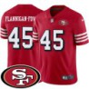 49ers #45 Demetrius Flannigan-Fowles SF Patch Jersey -Red2