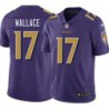 Ravens #17 Mike Wallace Purple Jersey