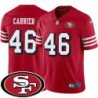 49ers #46 Derek Carrier SF Patch Jersey -Red2