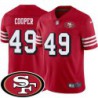 49ers #49 Earl Cooper SF Patch Jersey -Red2