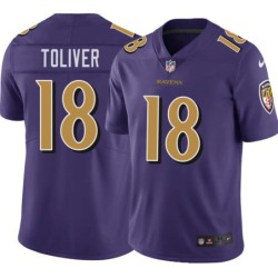 Ravens #18 Kevin Toliver Purple Jersey