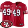 49ers #49 Jeff Fuller SF Patch Jersey -Red2