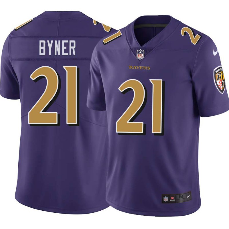 Ravens #21 Earnest Byner Purple Jersey