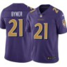 Ravens #21 Earnest Byner Purple Jersey