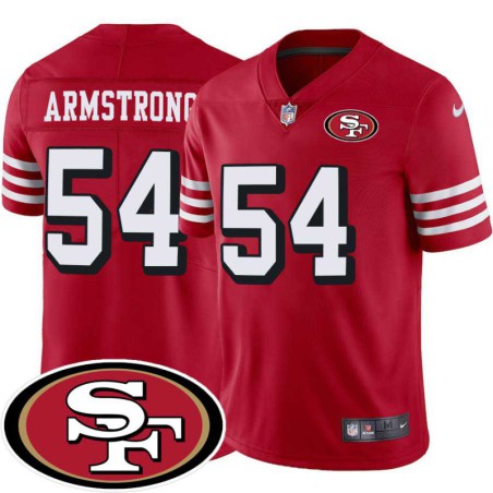 49ers #54 Ray-Ray Armstrong SF Patch Jersey -Red2