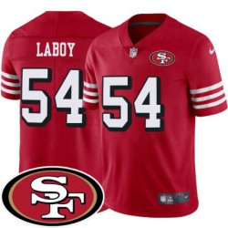 49ers #54 Travis LaBoy SF Patch Jersey -Red2