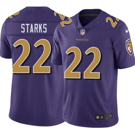 Ravens #22 Duane Starks Purple Jersey