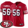 49ers #56 Dillon Farrell SF Patch Jersey -Red2