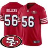 49ers #56 Terry Killens SF Patch Jersey -Red2