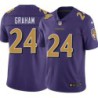 Ravens #24 Corey Graham Purple Jersey