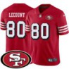 49ers #80 Terry LeCount SF Patch Jersey -Red2