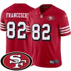 49ers #82 Pete Franceschi SF Patch Jersey -Red2