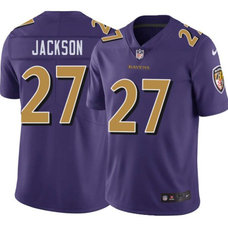 Ravens #27 Asa Jackson Purple Jersey