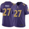 Ravens #27 Sheldon Price Purple Jersey