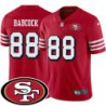 49ers #88 Harry Babcock SF Patch Jersey -Red2