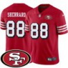 49ers #88 Mike Sherrard SF Patch Jersey -Red2