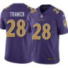 Ravens #28 Brynden Trawick Purple Jersey