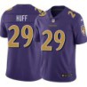 Ravens #29 Michael Huff Purple Jersey