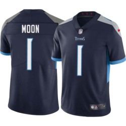 Warren Moon #1 Titans China Navy Jersey Paypal