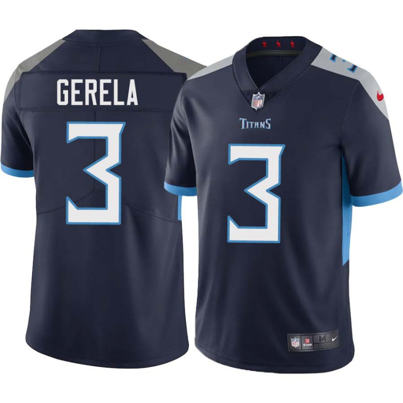 Roy Gerela #3 Titans China Navy Jersey Paypal