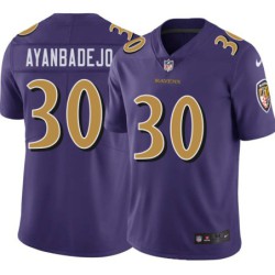 Ravens #30 Obafemi Ayanbadejo Purple Jersey