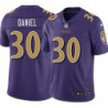 Ravens #30 Eugene Daniel Purple Jersey