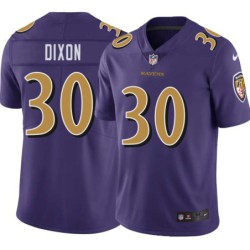 Ravens #30 Kenneth Dixon Purple Jersey