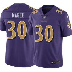 Ravens #30 Terrence Magee Purple Jersey