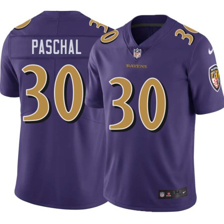 Ravens #30 Marcus Paschal Purple Jersey