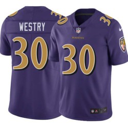 Ravens #30 Chris Westry Purple Jersey