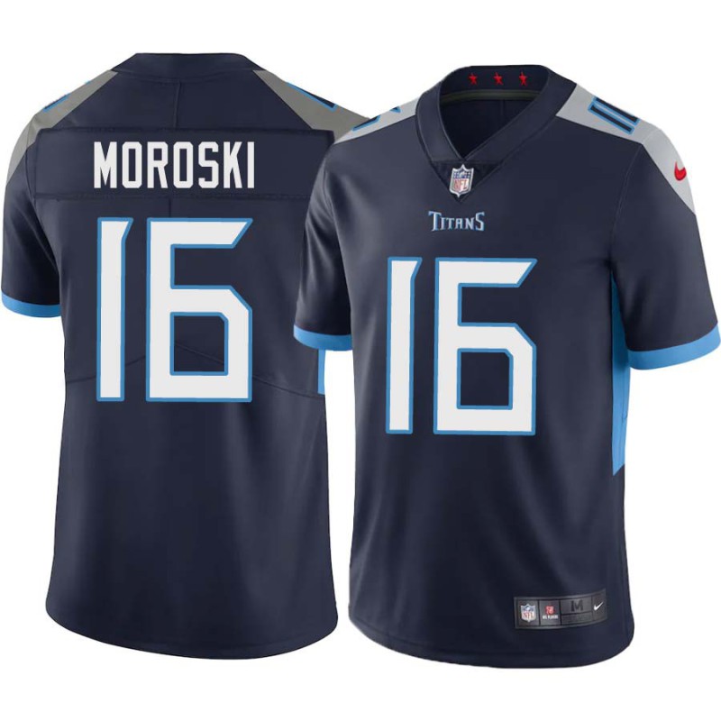 Mike Moroski #16 Titans China Navy Jersey Paypal