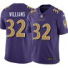 Ravens #32 Marcus Williams Purple Jersey