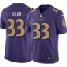 Ravens #33 Matt Elam Purple Jersey