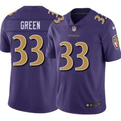 Ravens #33 Justin Green Purple Jersey