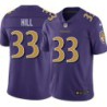 Ravens #33 Will Hill Purple Jersey