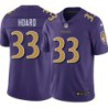 Ravens #33 Leroy Hoard Purple Jersey