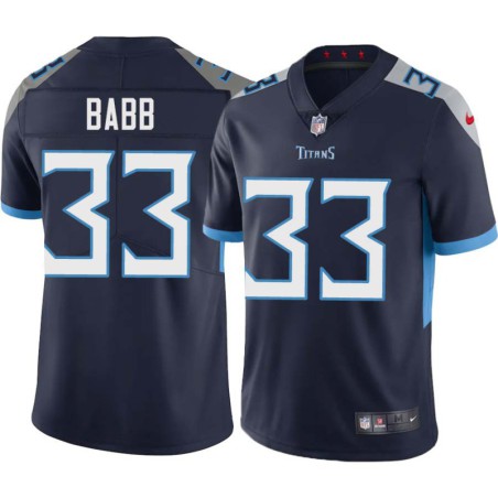 Gene Babb #33 Titans China Navy Jersey Paypal