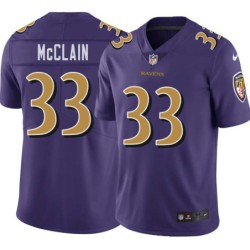 Ravens #33 Le'Ron McClain Purple Jersey