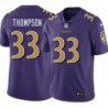 Ravens #33 Christian Thompson Purple Jersey