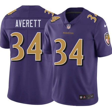 Ravens #34 Anthony Averett Purple Jersey